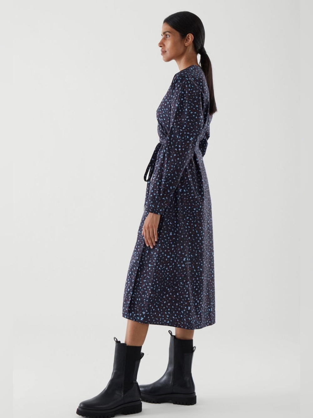 COS Printed Wrap Dress - Picture 2 of 9